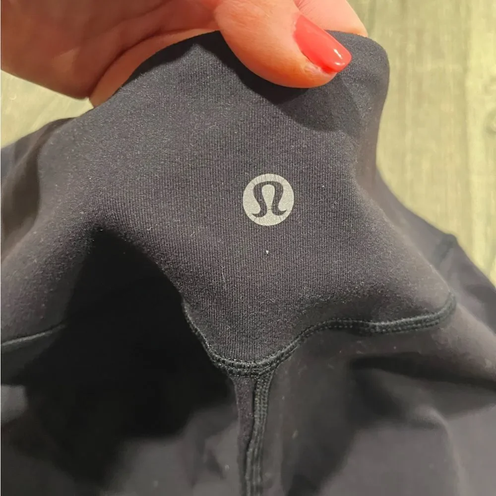Lululemon Wunder Train Capri Leggings High Waist Pull-On Stretch Black Size 6